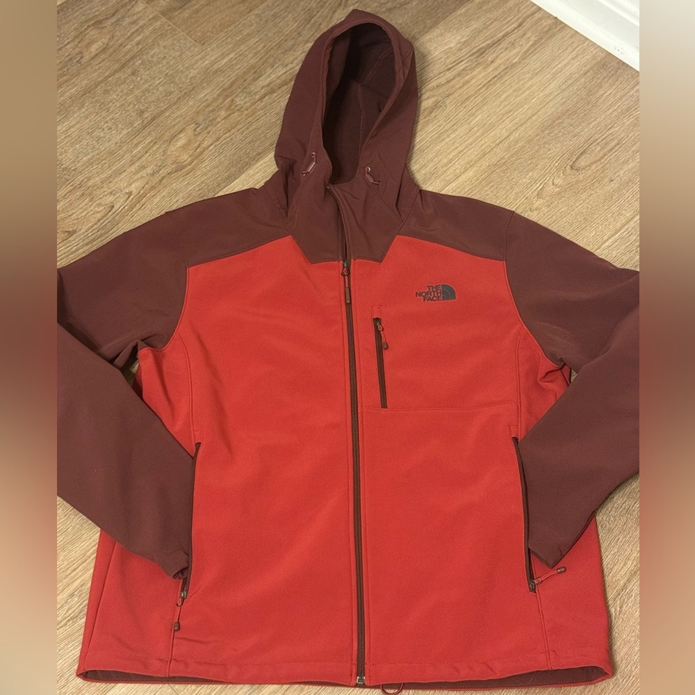 The North Face Men's Red and Burgundy Performance Jacket